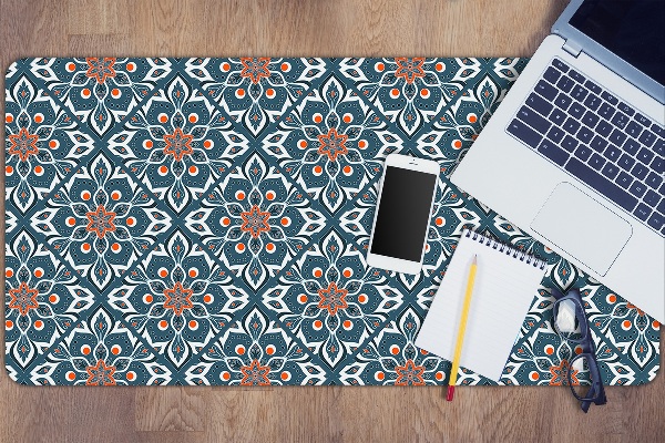 Large desk pad PVC protector mandala pattern