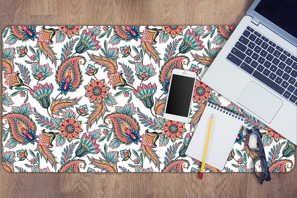 Large desk mat for children flowers