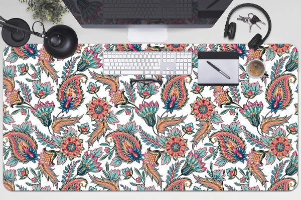 Large desk mat for children flowers