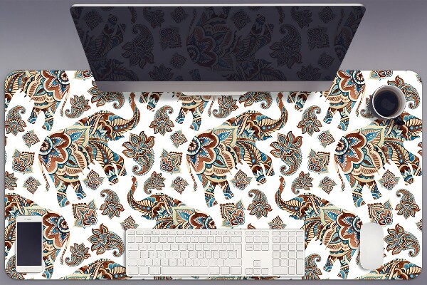 Large desk mat for children elephants