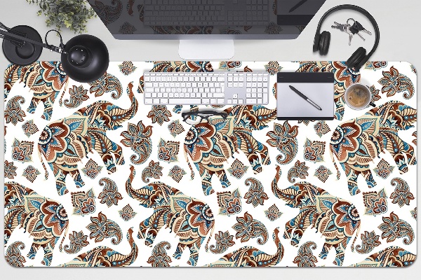 Large desk mat for children elephants