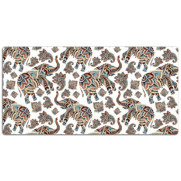 Large desk mat for children elephants