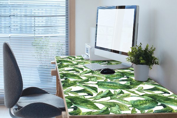 Full desk pad tropical leaves