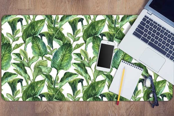 Full desk pad tropical leaves