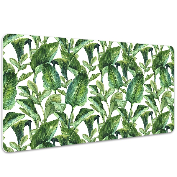 Full desk pad tropical leaves