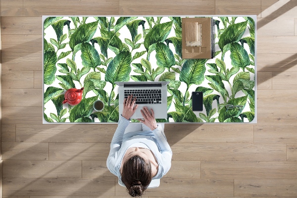Full desk pad tropical leaves