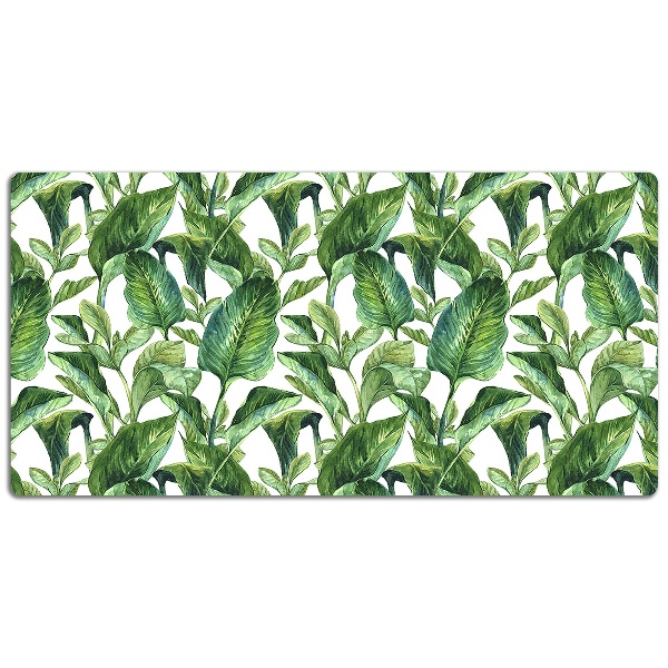 Full desk pad tropical leaves