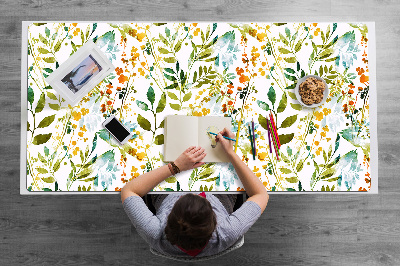 Large desk mat for children flowers Boho