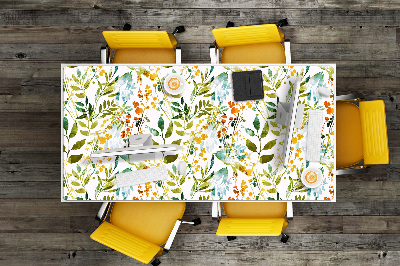 Large desk mat for children flowers Boho