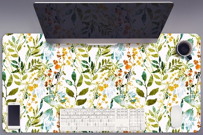 Large desk mat for children flowers Boho