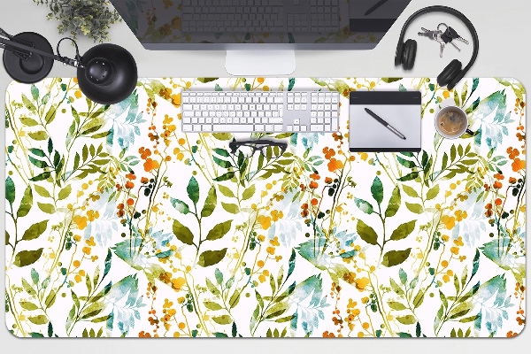 Large desk mat for children flowers Boho