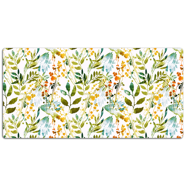 Large desk mat for children flowers Boho