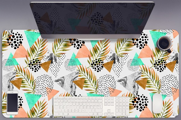 Desk pad Dots and leaves