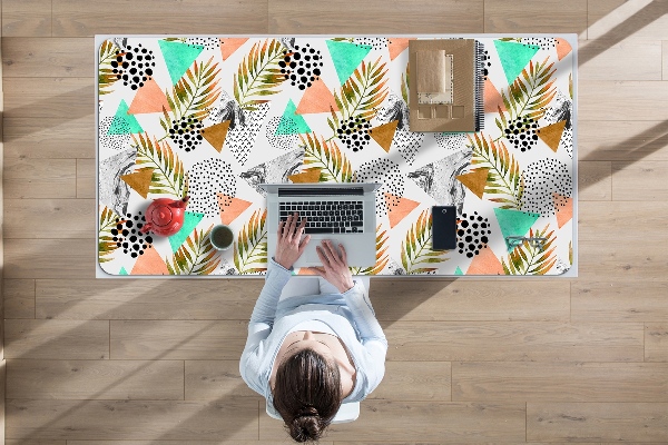 Desk pad Dots and leaves