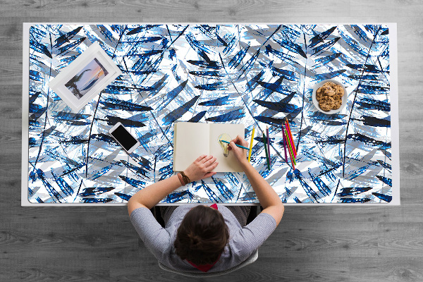 Full desk pad tropical leaves