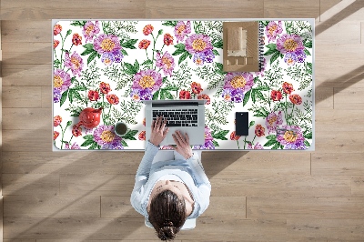 Full desk mat Peony bouquet