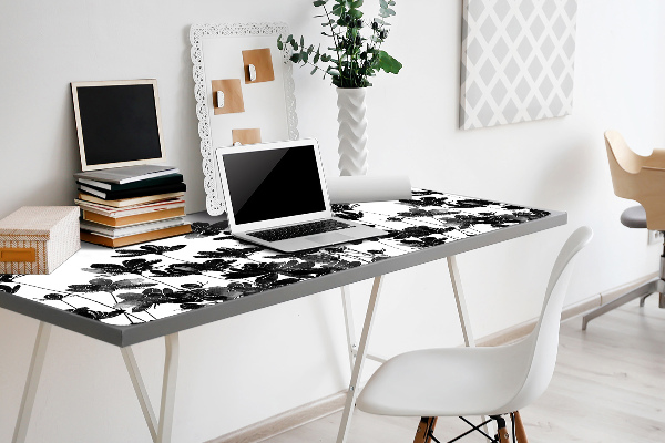 Large desk mat for children black meadow