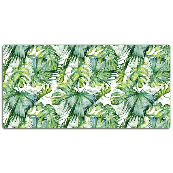 Large desk mat table protector dense jungle