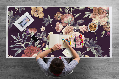 Desk pad garden flowers