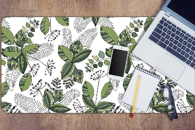 Desk pad botanical pattern