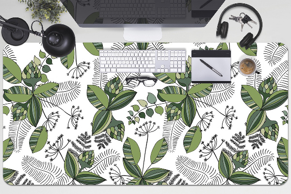 Desk pad botanical pattern