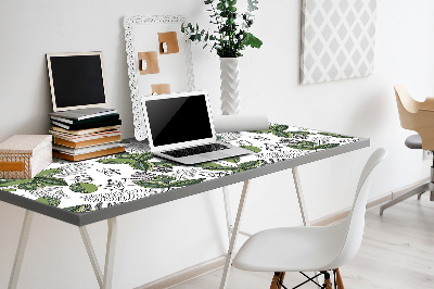 Desk pad botanical pattern