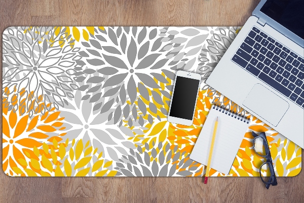 Large desk mat for children chrysanthemums