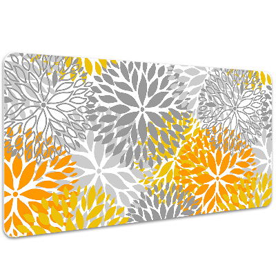 Large desk mat for children chrysanthemums