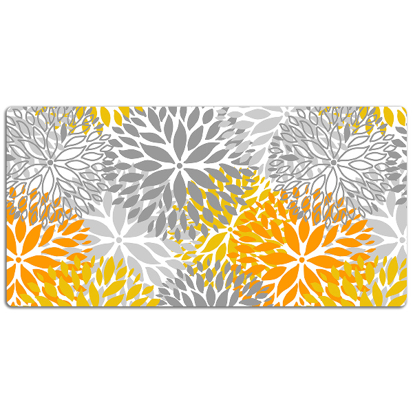 Large desk mat for children chrysanthemums