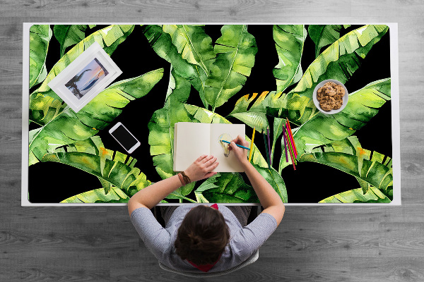 Desk pad tropical leaf