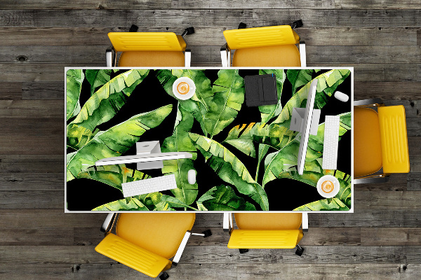Desk pad tropical leaf