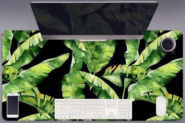Desk pad tropical leaf