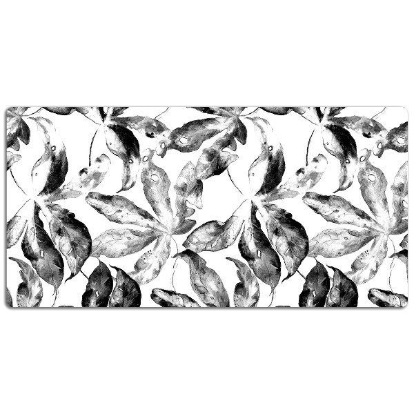 Desk pad painted leaves