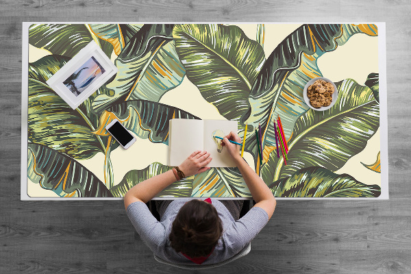 Full desk pad exotic leaves