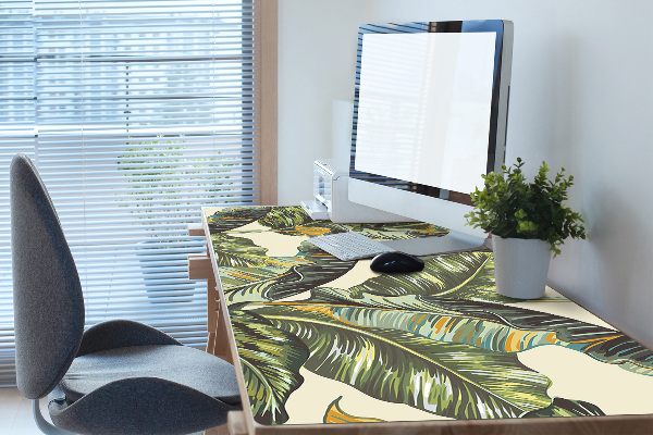 Full desk pad exotic leaves