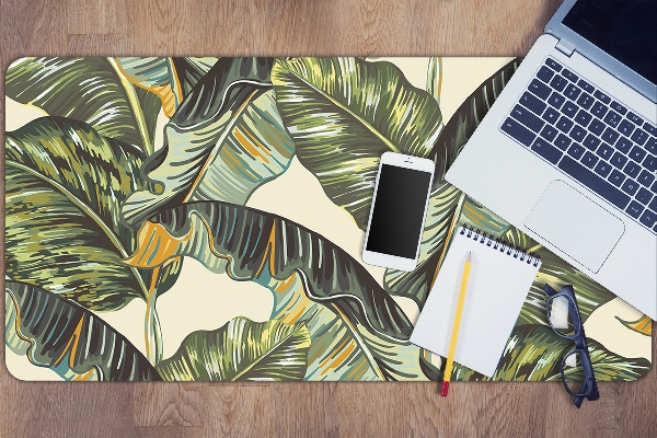 Full desk pad exotic leaves