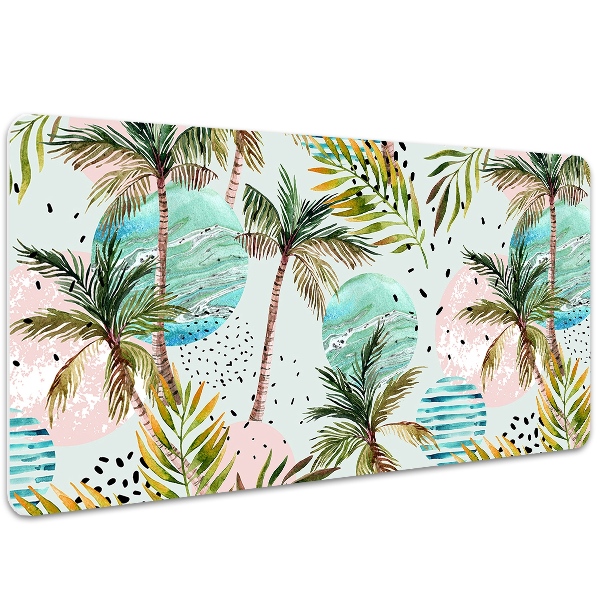 Large desk pad PVC protector Hawaii palm