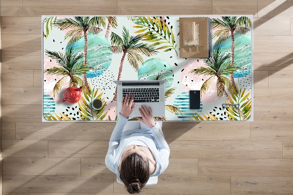 Large desk pad PVC protector Hawaii palm