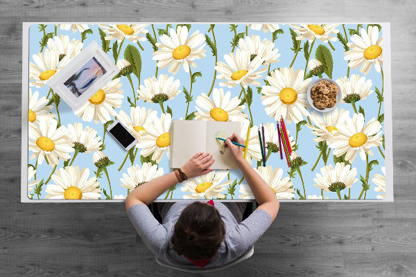 Desk pad chamomile flowers