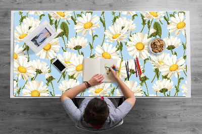 Desk pad chamomile flowers