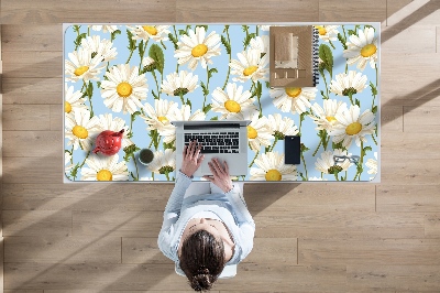 Desk pad chamomile flowers