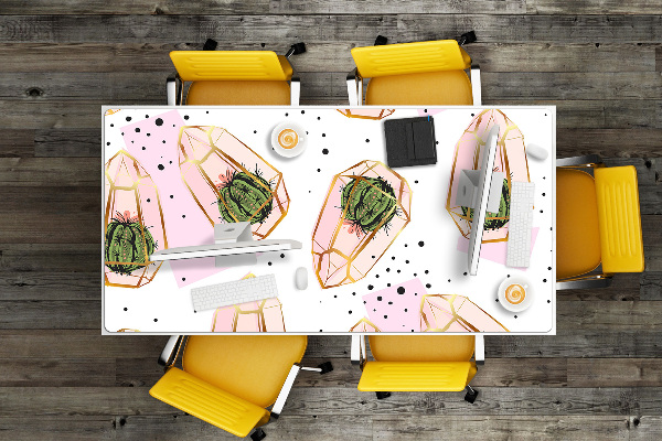 Full desk pad cacti geometric