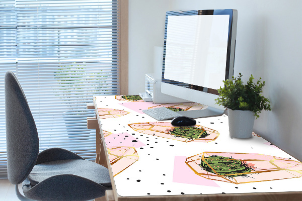 Full desk pad cacti geometric