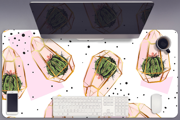 Full desk pad cacti geometric