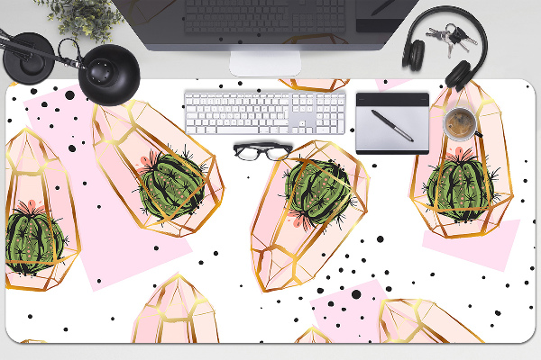 Full desk pad cacti geometric