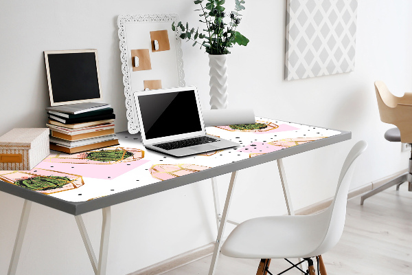 Full desk pad cacti geometric