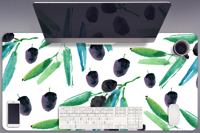 Large desk mat for children olives