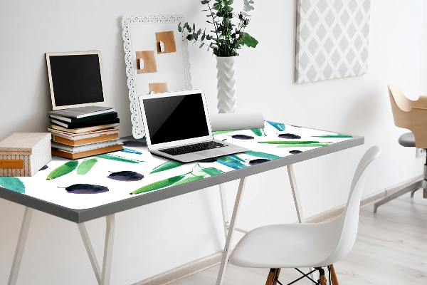 Large desk mat for children olives