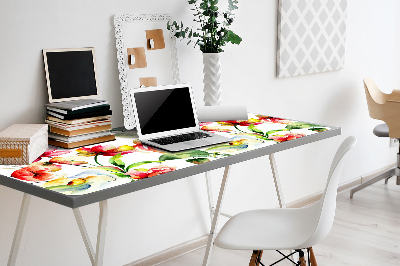 Large desk mat table protector Wild Flowers