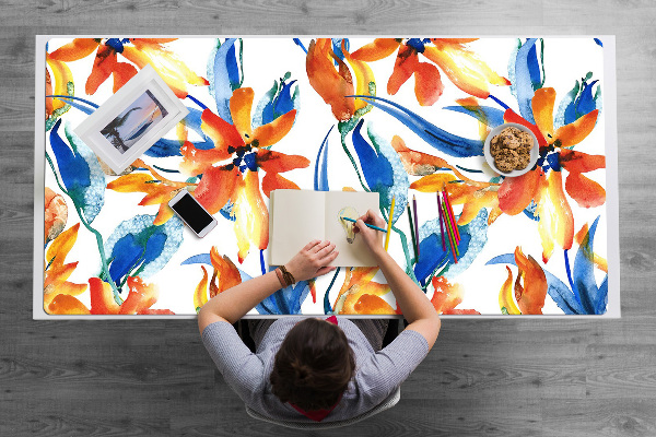 Full desk protector solar flowers